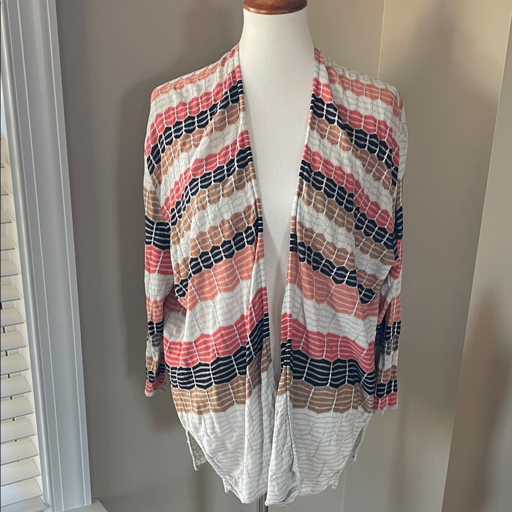NIC+ZOE Boho Open-Front Cardigan Sweater